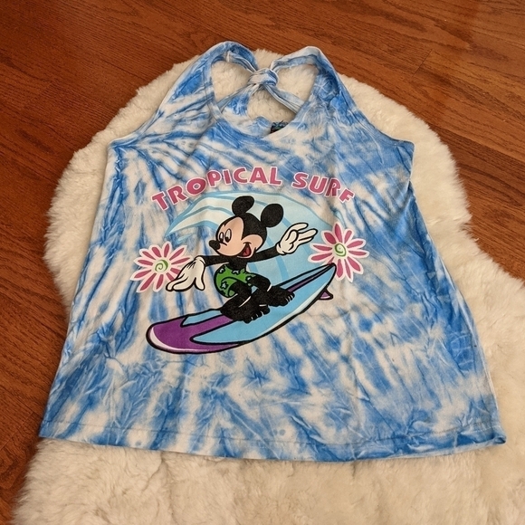 VINTAGE Disney Mickey mouse tie dye tank top 90s - Picture 2 of 9